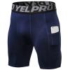 SPVISE Navy Men's Compression Shorts with Phone Pocket Cool Dry Workout Running Gym Leggings Shorts Spandex Underwear for Men view 1