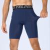 SPVISE Navy Men's Compression Shorts with Phone Pocket Cool Dry Workout Running Gym Leggings Shorts Spandex Underwear for Men view 2