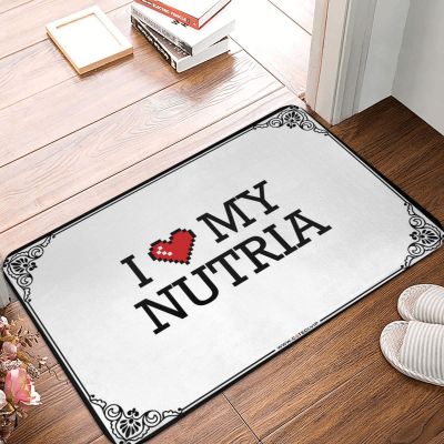Abipuir Home Decor Men I Love My Nutria Doormat Spring Doormat Outdoor Entrance Farm Mat (Color : Colour, Size : 40X60CM)