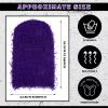 Newcotte 2 Pack Adult Distressed Balaclava Ski Mask Full Face Knitted Balaclava Windproof Cool Ski Mask for Cold Weather(Large,Black, Purple) view 2