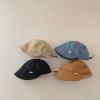 YICHUN Toddler Kids Baseball Cap Newsboy Sun Hats Soft Brim Cowboy Cap Denim Adjustable Summer Beach Hat for Baby (Blue) view 4
