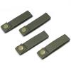 Molle Straps with Snaps 4 inch 6 inch, Tactical Molle Strap with Button Molle Panel Straps, Military Backpack Molle Accessories Snap Strap, Small Outdoor Molle Connectors (Army Green, 4 inch - 4 PCS) view 1
