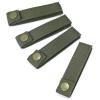Molle Straps with Snaps 4 inch 6 inch, Tactical Molle Strap with Button Molle Panel Straps, Military Backpack Molle Accessories Snap Strap, Small Outdoor Molle Connectors (Army Green, 4 inch - 4 PCS) view 4