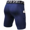 SPVISE Navy Men's Compression Shorts with Phone Pocket Cool Dry Workout Running Gym Leggings Shorts Spandex Underwear for Men view 4
