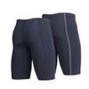 beroy Mens Compression Shorts Training Athletics Workout Tight Sports Base Layer with One Pocket 2 Pack(B+GreyL,M) view 3