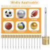 WILLBOND 100 Pack Basketball Pump Needles Ball Inflation Air Pump Needles with Storage Box for Sports Balls, Football Basketball Soccer and Volleyball(Gold) view 4