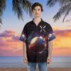 Galaxy Baseball Hawaiian Shirt for Men - Sport Lover Cruise Shirt, Button Down Shirt Short Sleeve (MP_Baseball_05) Size 3XL view 3