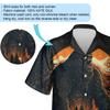 Galaxy Baseball Hawaiian Shirt for Men - Sport Lover Cruise Shirt, Button Down Shirt Short Sleeve (MP_Baseball_05) Size 3XL view 4