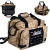 VIGEGARI Tactical Pistol Range Bag for 3 Handguns, Gun Range Bag with 6 Magazine Slots, Lockable Zippers, Ammo Storage, MOLLE Handgun Case for Shooting Range Accessories view 1