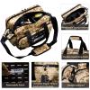 VIGEGARI Tactical Pistol Range Bag for 3 Handguns, Gun Range Bag with 6 Magazine Slots, Lockable Zippers, Ammo Storage, MOLLE Handgun Case for Shooting Range Accessories view 3