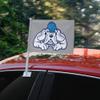 John Jay College of Criminal Justice Secondary Logo Car Truck Flag with Window Clip On Pole Holder - Left Driver Side view 2