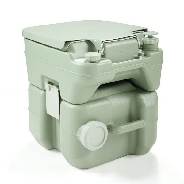 Adult portable toilet - flushing commode, travel camping outdoor toilet, camping equipment and accessories essential