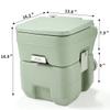 Adult portable toilet - flushing commode, travel camping outdoor toilet, camping equipment and accessories essential view 2