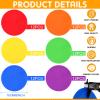 Haull Spot Markers Floor Spots with Bag Non Slip Vinyl Poly Dots for Gym Floor Basketball Football Soccer Sports Speed Agility Training Gym Dance(60 Pcs,6 Inch) view 2