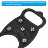 PATIKIL 9.4" Ice Cleats, 4 Pairs Snow Traction Cleat Anti Slip 8-Studs Silicone Crampons Gripper Spikes Claw for Shoes and Boots, Black view 4