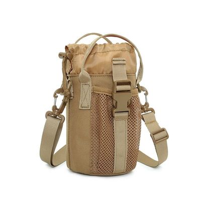 Outdoor Sports Hiking Bag Tactical Assault Combat Camouflage Tactical Molle Pack Water Bottle Pouch - Tan