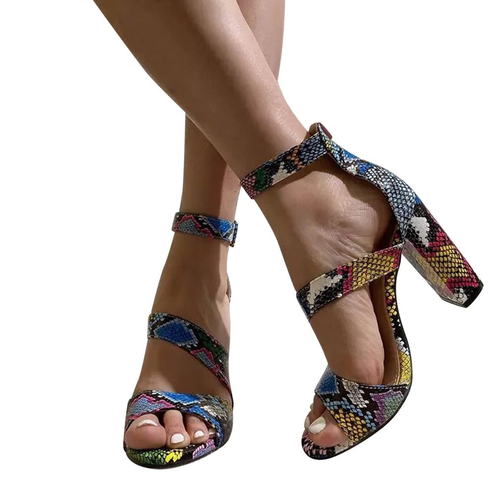 Yanzhenglip Sandals Women Fashion Heels, Women'S Sexy High Heel Sandals Open Toe Pointed Party Sandals, Summer Dressy Low Heel Sandals Hollowed Out Comfortable