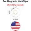 Eshan Golf Ball Markers 5 10 Pack Cute Funny Novelty Golf Markers Golf Bag Accessories Gifts Ball Position Marking Disc for Men Weman Golfers (5, US-Flag) view 2