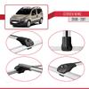 accessorypart Compatible with Citroen Nemo 3 (225) 2008-2017 ACE-1 Car Roof Rack Cross Bar Grey Aluminium 4 Bars view 4