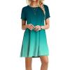 Uillui 2023 Casual Summer Dresses Women's Cute Swing Loose Fit Solid T-Shirt Comfy Flowy Tunic Dress Floral Beach Sundresses view 1