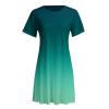 Uillui 2023 Casual Summer Dresses Women's Cute Swing Loose Fit Solid T-Shirt Comfy Flowy Tunic Dress Floral Beach Sundresses view 2