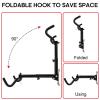Vousile Bike Hanger Wall Mount, 2 Pack Heavy Duty Steel Bike Racks Storage Garage Adjustable Bicycle Hooks for Mountain Hybrid Road Bikes view 3