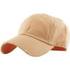 1 Pcs of Solid Distressed Vintage Cotton Style Baseball Ball Cap Hat 100% Cotton (Peach)
