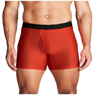 Under Armour Men's Performance Tech Brief Underwear, 6" Inseam, 1-Pack, Red Solstice Solid, 4X-Large