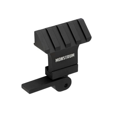 Monstrum 45 Degree Offset Picatinny Rail Mount with Quick Detach
