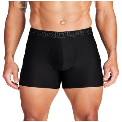 Under Armour Men's Performance Tech Boxerjock Brief Underwear, 6" Inseam, Ultra-Soft, 1-Pack, Black Solid, X-Small