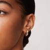 PAVOI Chunky Open Hoop Earrings, 14K Gold Plated, Two Tone Gold, Size 20 view 2