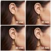 PAVOI Chunky Open Hoop Earrings, 14K Gold Plated, Two Tone Gold, Size 20 view 3