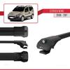 accessorypart Compatible with Citroen Nemo 3 (225) 2008-2017 ACE-1 Car Roof Rack Cross Bar Black Aluminium 4 Bars view 3