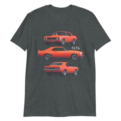 JG Infinite 1969 Camaro SS Orange Muscle Car Collector T-Shirt