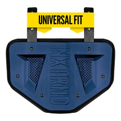 Nxtrnd Football Back Plate, Professional Football Backplates for Shoulder Pads, for Adult & Youth (Chrome Navy Blue, Youth)