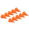 10Pcs Soft Rubber Arrowhead Suction Cup Arrow Heads for Children Hunting Game Outdoor Sports (Orange)