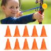 10Pcs Soft Rubber Arrowhead Suction Cup Arrow Heads for Children Hunting Game Outdoor Sports (Orange) view 2