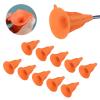 10Pcs Soft Rubber Arrowhead Suction Cup Arrow Heads for Children Hunting Game Outdoor Sports (Orange) view 4