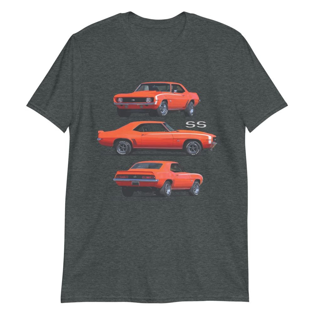 JG Infinite 1969 Camaro SS Orange Muscle Car Collector T-Shirt