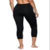 Felina Super Soft Sueded Womens Capri Leggings - Squat Proof & Breathable Yoga Capris for Women, Tummy Control Yoga Pants (Medium, Black) view 2