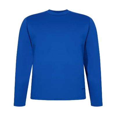 BRADY Men's Durable Comfort Training Long Sleeve Mock Neck, Blue, Medium