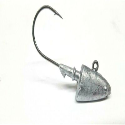 50 Unpainted New Shad Jig Head Striped Bass Fluke Lure B/N Ultra Point Hook 4oz