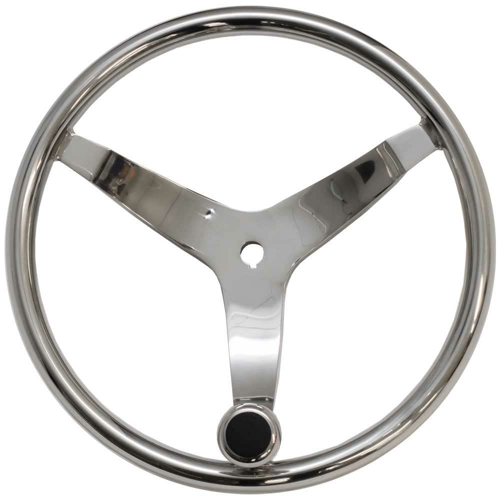 Hurricane Boat Steering Wheel 437749 | 13 1/2 Inch w/Knob No Hub