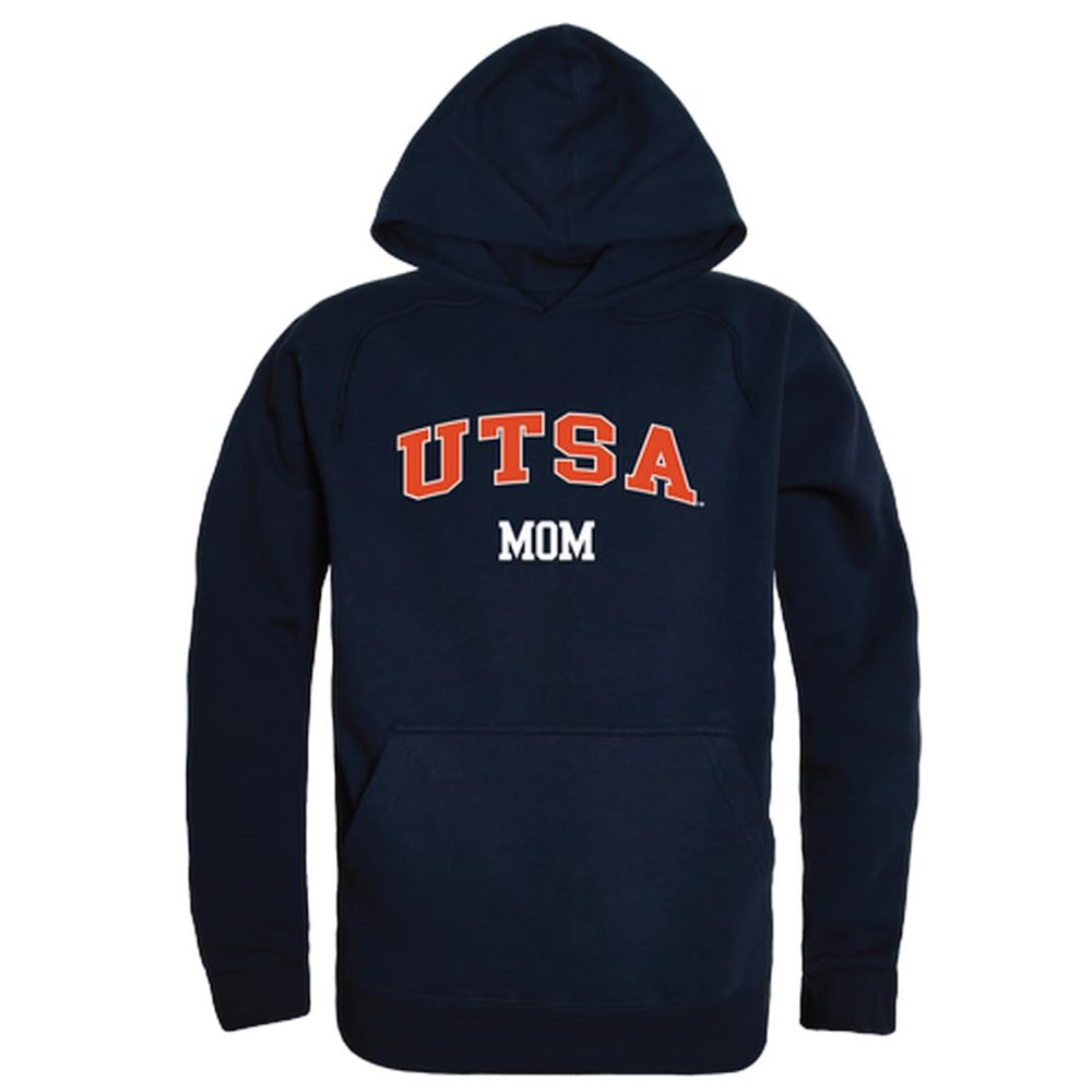 W Republic University of Texas at San Antonio Roadrunners Mom Fleece Hoodie Sweatshirts - Navy, Small
