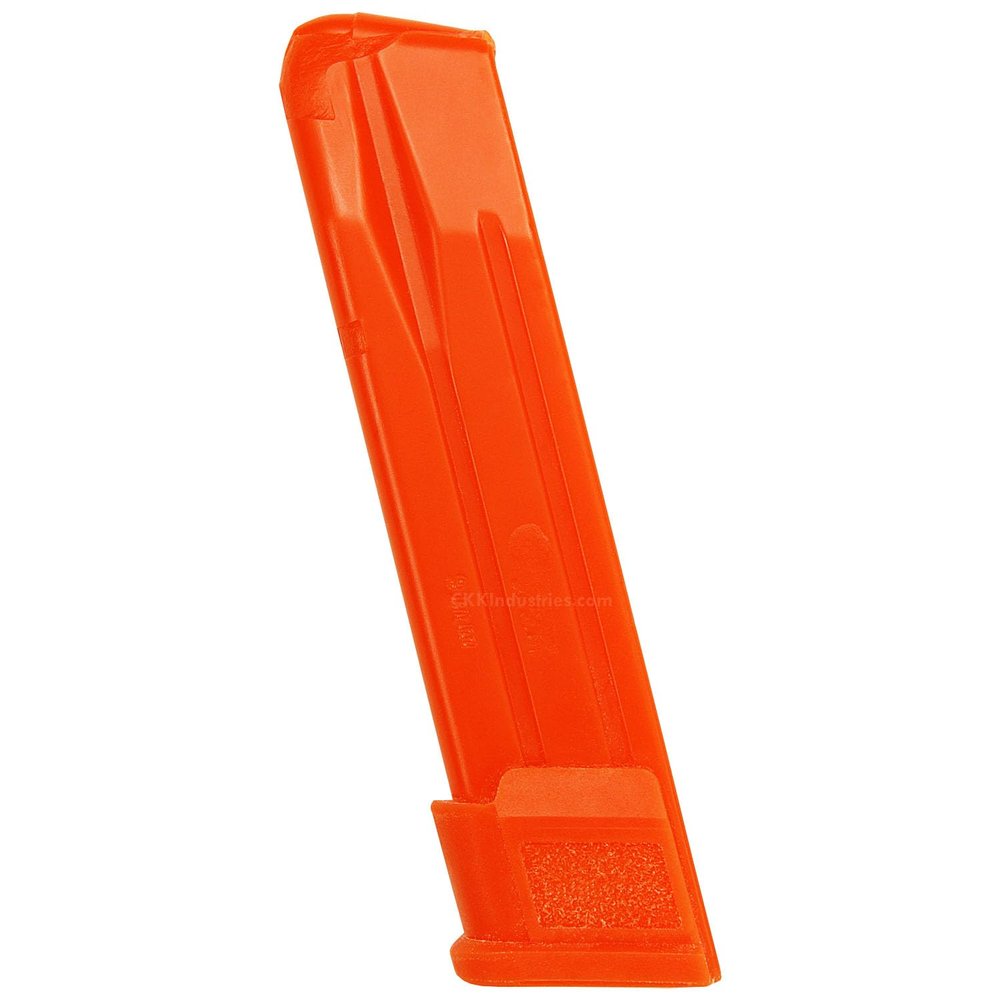American Safety Molds - Compatible with Sig Sauer 320 M18 - Non-Functional Solid Polymer Magazine - Blaze Orange - U.S.A - Magazine Holster Molding Prop