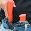 American Safety Molds - Compatible with Sig Sauer 320 M18 - Non-Functional Solid Polymer Magazine - Blaze Orange - U.S.A - Magazine Holster Molding Prop view 3