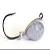 10 No Paint Bean Flathead Jig Head Fluke Walleye Striper Lure Ultra Point Hook 10oz view 1