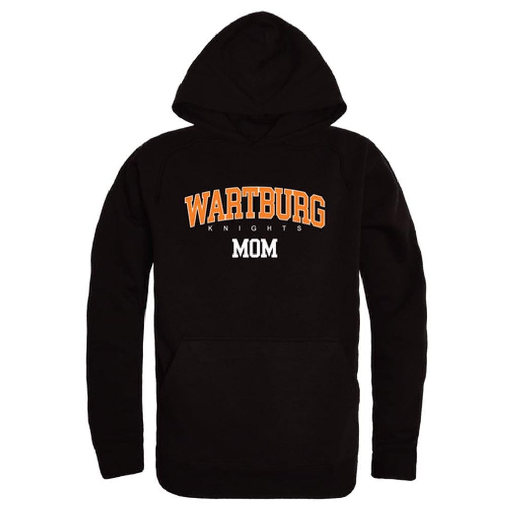 W Republic Wartburg College Knights Mom Fleece Hoodie Sweatshirts - Black, X-Large