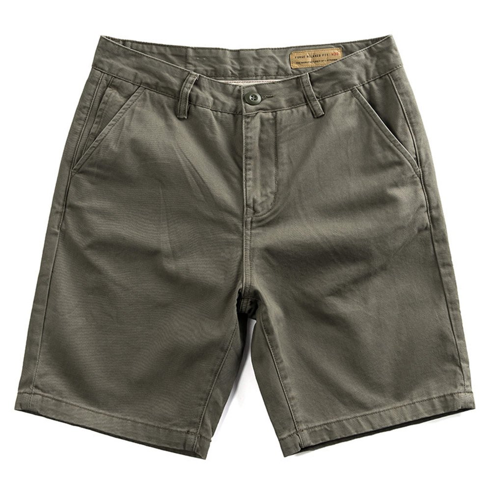 Dressnu Loose Work Pants Shorts Men's Casual Light Grey 36