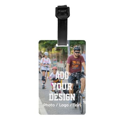 Custom Luggage Tags Personalized Your Own Text Image Photo Logo Customized Travel Suitcases Labels Bag Pu Leather Baggage Tag